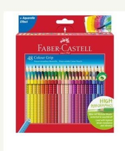 Faber-Castell - Colour Grip Farveblyanter - Æske Med 48 Stk.