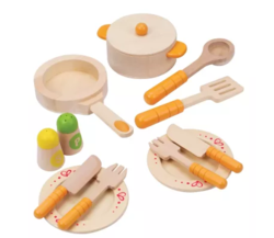 Hape E3103 køkken legetøj i træ, 13 dele