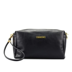 Gillian Jones - Luksus toilettaske i sort læder look