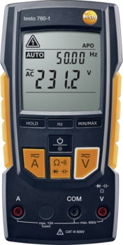 Hånd-Multimeter Digital Testo 760-1 Fabriksstandard Cat Iii 600 V, Cat Iv 300 V