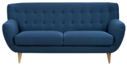 Ohio 3 pers. sofa - mørkeblå Stof i 100% polyester
