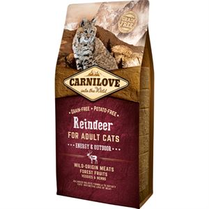 Carnilove cat reindeer for adult energy & outdoor 6kg