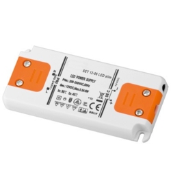 Transformer til LED belysning, 6W, 230V AC, 12V DC