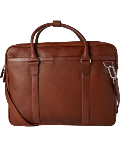 Tiger of Sweden Marquet Dokumentmappe kornet oksekød læder brun Mænd