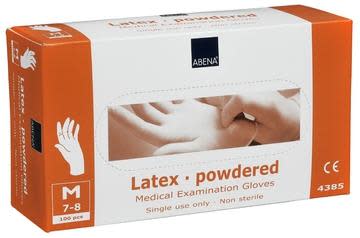 Handske Latex Str 9-1 XLarge Abena 680.11 pudret engangshandske