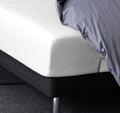 CPH Living faconlagen til boxmadras - bomuld-90x200cm-Hvid