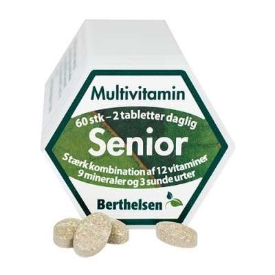 Berthelsen Seniorpillen 65+ 60 Tabletter - Multivitamin
