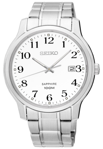 Seiko Sgeh67p1 sølv rustfrit stål Herreur