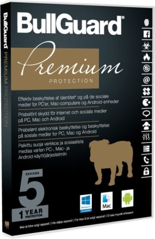 BullGuard Premium Protection - 5 enheder / 1 år