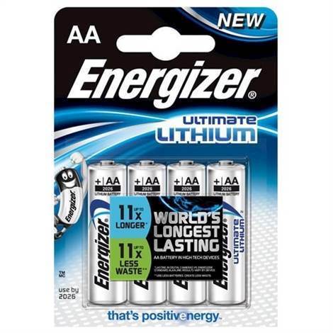 Energizer Batteri AA/LR6 Ultimate Lithium 4-pak Batteri